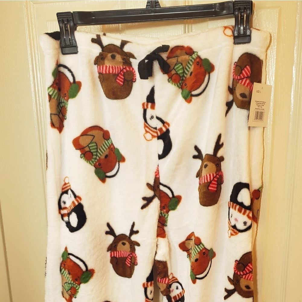 Velour Xmas pajama pant